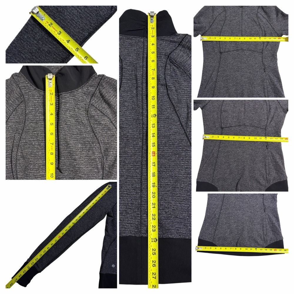 LULULEMON Runderful 1/2 Half Zip Long Sleeve Pullover Top + Small Reusable Bag - Picture 2 of 16